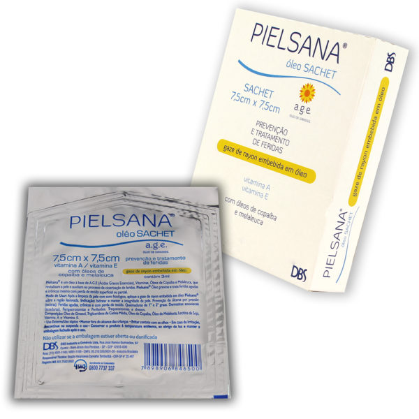 Curativo Rayon com AGE 7,5cm x 7,5cm Pielsana
