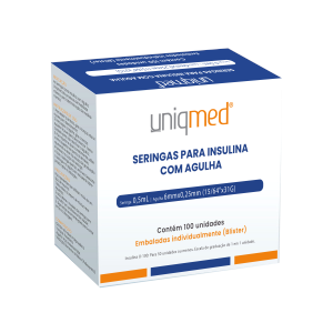 Seringa Para Insulina com agulha - Uniqmed